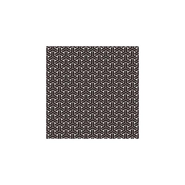 『商品情報』カラー：ブラック規格：A4印刷範囲：縦18cm×横26cm推奨焼成温度：800度『商品紹介』不老長寿の象徴である、亀の甲羅を基にしたという亀甲柄。今回はその亀甲柄を組み込んだ模様である組亀甲を、和柄のポーセリンアート転写紙にして...