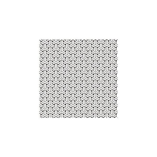 『商品情報』カラー：ブラック規格：A4印刷範囲：縦18cm×横26cm推奨焼成温度：800度『商品紹介』不老長寿の象徴である、亀の甲羅を基にしたという亀甲柄。今回はその亀甲柄を組み込んだ模様である組亀甲を、和柄のポーセリンアート転写紙にして...