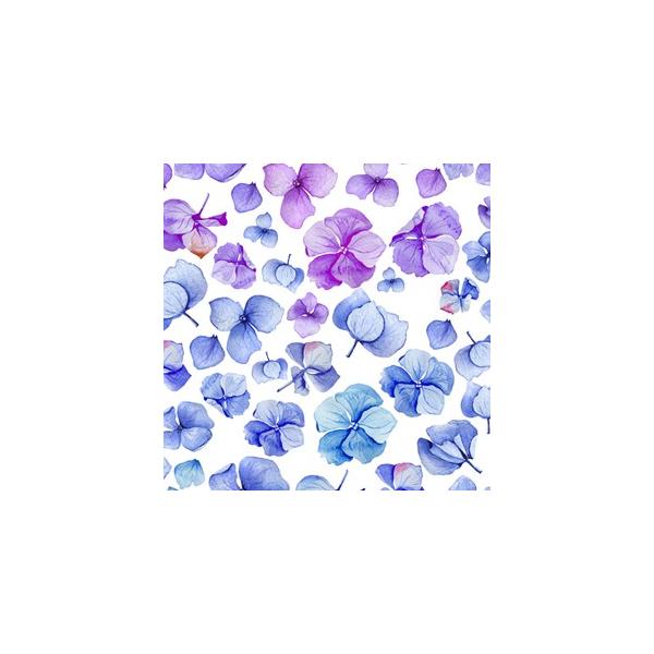 『商品情報』カラー：ブルー規格：A4印刷範囲：縦18cm×横26cm推奨焼成温度：800度参考：お花の横幅最大約5cmとなります。『商品紹介』水に浮かんだアジサイの花びらをイメージした「WATER HYDRANGEA(ウォーターハイドランジ...