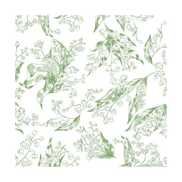 『商品情報』規格：A3印刷範囲：縦26cm×横40cm推奨焼成温度：800度【ABOUT PRODUCT】純白の花が下向きに咲く、気品ある可憐なスズランを爽やかなグリーンの線画タッチで可愛らしい印象に描いたた転写紙です。そよ風に吹かれるよう...