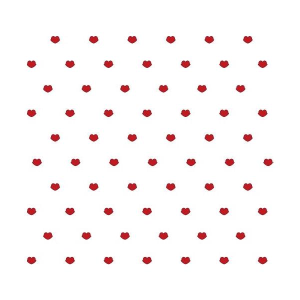 『商品情報』規格：A4印刷範囲：縦18cm×横26cmロゴ1つのサイズ：約5mm×8mm推奨焼成温度：800度ポーセラーツ 教室、絵付け教室などに通われている方に大人気です！『ABOUT PRODUCT』赤で描いたキスマークとハートが合わさ...