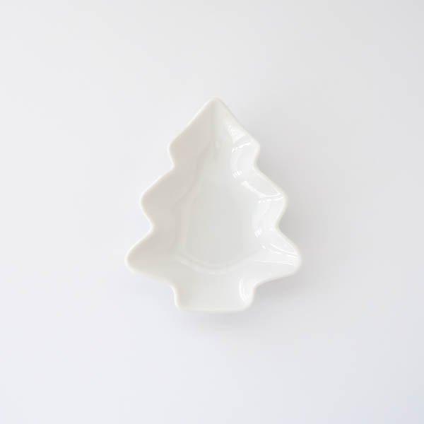 ポーセラーツ 白磁 食器 北欧風 クリスマス ツリープレート(S