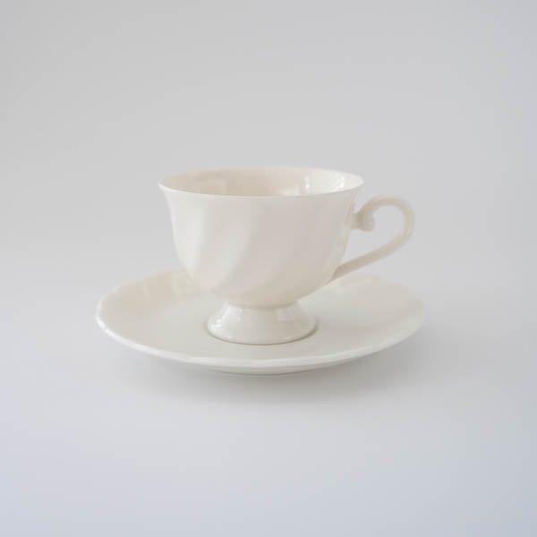ポーセラーツ 白磁 白い食器 コーヒーカップ ティーカップ
