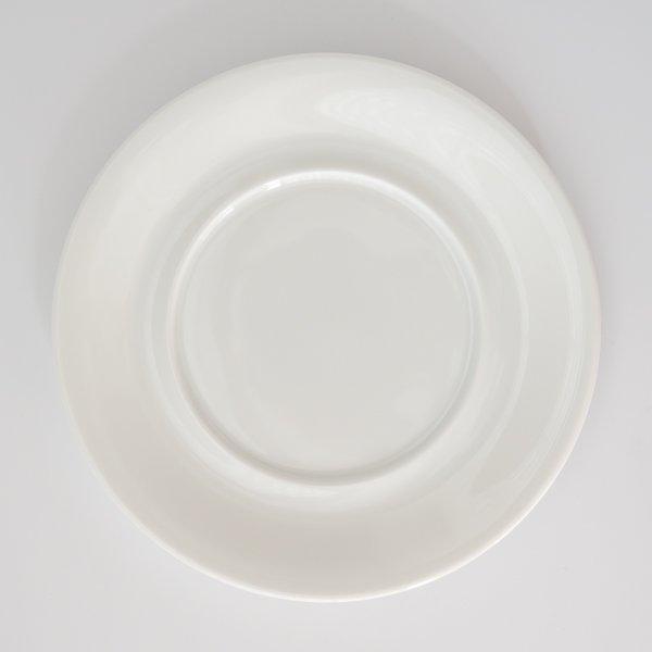 【新品】白い皿　白い食器　プレート　ポーセラーツ ポーセラーツ 白磁 19.5cmワイドリムプレート / 白い食器