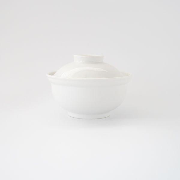 ポーセラーツ 白磁 蓋付き多用碗(M)/ 白い食器 お椀 : VICTORIA DESIGN