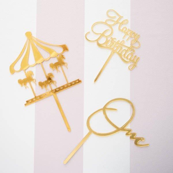 おしゃれ ケーキピック ケーキ用品 可愛い 誕生日 お祝い 飾り ケーキトッパー ゴールド シルバー One 16 Ct O Victoria Design 通販 Yahoo ショッピング