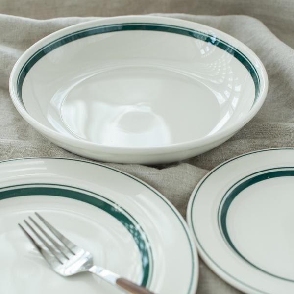 パスタボウル(23.0cm) 食器 皿 カントリーサイドシリーズ(モスグリーン