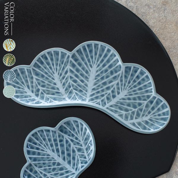 テーブルウェア 食器 錦金松葉形プレート25cm (ホワイト×ゴールド