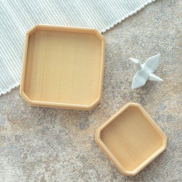 食器 ミニ折敷 3寸5分 お正月 和菓子 節分 木のお皿 白木 木製 モダン