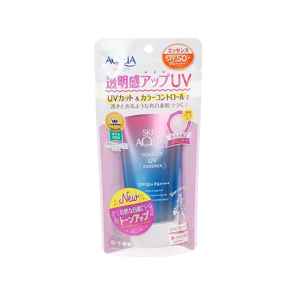 他サイト： ロート製薬（ROHTO）（メンズ、レディース）日焼け止め スキンアクア トーンアップUVエッセンス ラベンダー 80g UVカット ウォータープルーフ スキンケアの商品画像