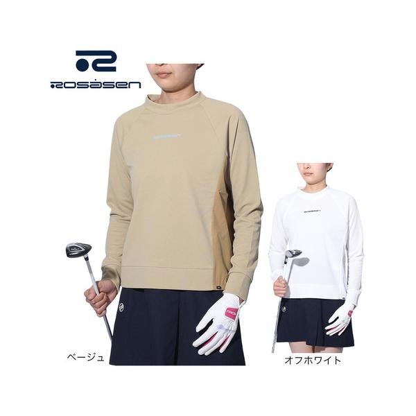 ROSASEN(ROSASEN)ゴルフウェア アウター カノコ裏パイル×タフタ 長袖 プルオーバー 045-31311-005… Rosasen（ロサーセン） ROSASEN（レディース）ゴルフウェア カノコ裏
