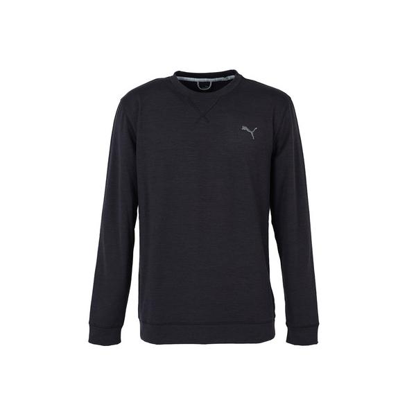 プーマ（PUMA）（メンズ）ゴルフウェア ヘザークルーネックシャツ  