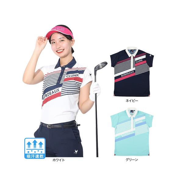 CLUNK（クランク） （レディース）ゴルフウェア 半袖 吸汗速乾