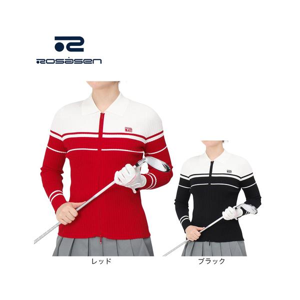 ○ロサーセン ゴルフ カーディガン Rosasen（ロサーセン） ROSASEN（レディース）ゴルフウェア A-Line 冷