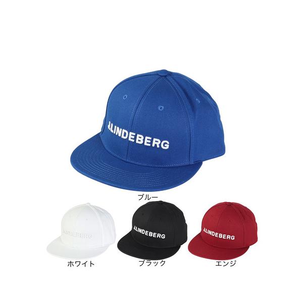 J.LINDEBERG（メンズ）ゴルフ 速乾 軽量 フラット ピークキャップ 073