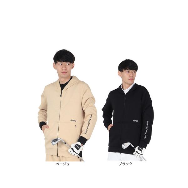 ピン(PING)ゴルフウェア 長袖パーカー ダンボールニットスウェットフーディ 621-4262803-010(Men’s) PING（ピン） （メンズ）ゴルフウェア 長袖パーカー ダンボールニット