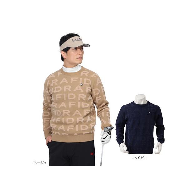 FIDRA（フィドラ） （メンズ）ゴルフウェア 保温 長袖 ジャカード
