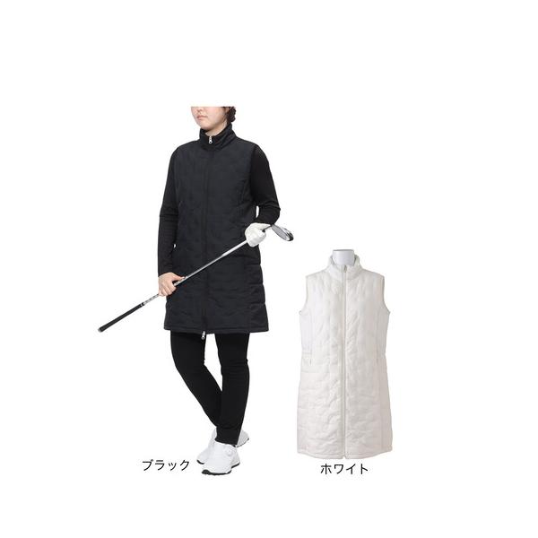 BEAMS GOLF レディース ファー&中綿ワンピース ロングベスト M トミーアーマー（Tommy Armour）（レディース）ゴルフウェア アウター