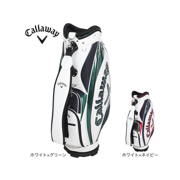 【掲載終了まで残りわずか】Callaway キャディバッグ ホワイト・グリーン キャロウェイ キャディバッグ ツアー メンズ カート型 9.5型 2025年