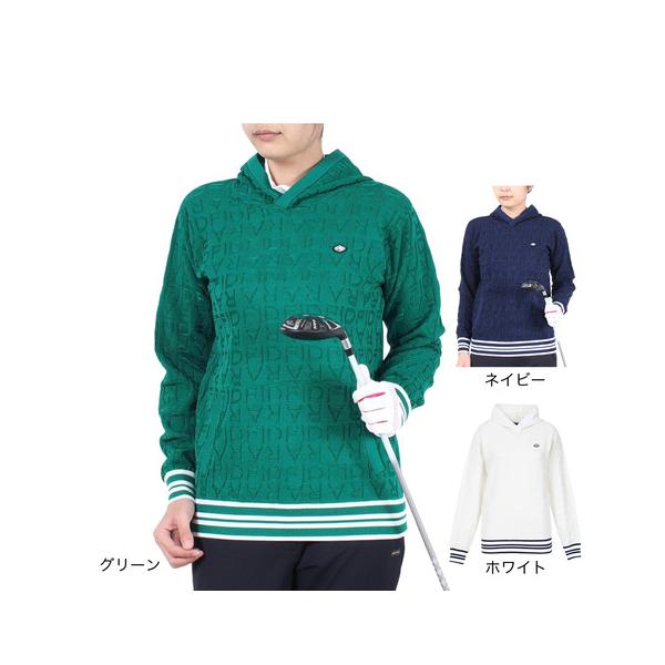 FIDRA（フィドラ） （レディース）ゴルフウェア 長袖パーカー ニット