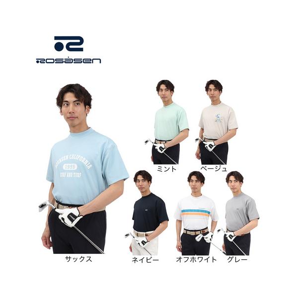 Rosasen（ロサーセン） ROSASEN（メンズ）ゴルフウェア 吸水速乾 接触