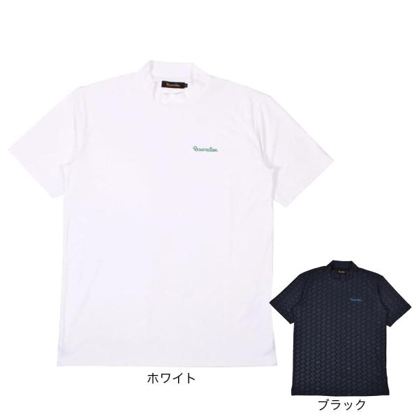 レザレクション（Resurrection）（メンズ）ゴルフウェア 吸水速乾 半袖 GMエンボスモックネック BE12IN05