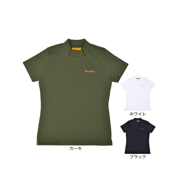 レザレクション(Resurrection)ゴルフウェア 軽量 GMジャガード 半袖 モックネックシャツ BE12IN19-W(… Resurrection レザレクション（Resurrection）（レディース）ゴルフ