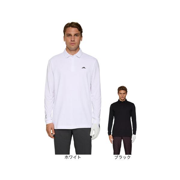 J.LINDEBERG（メンズ）ゴルフウェア Sean ハイブリッド長袖ポロシャツ