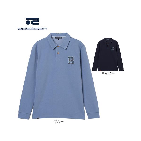ROSASEN(ROSASEN)ゴルフウェア 鹿の子ダンボール 長袖ポロシャツ 044-24813-25AW-095(Men’… Rosasen（ロサーセン） ROSASEN（メンズ）ゴルフウェア 鹿の子