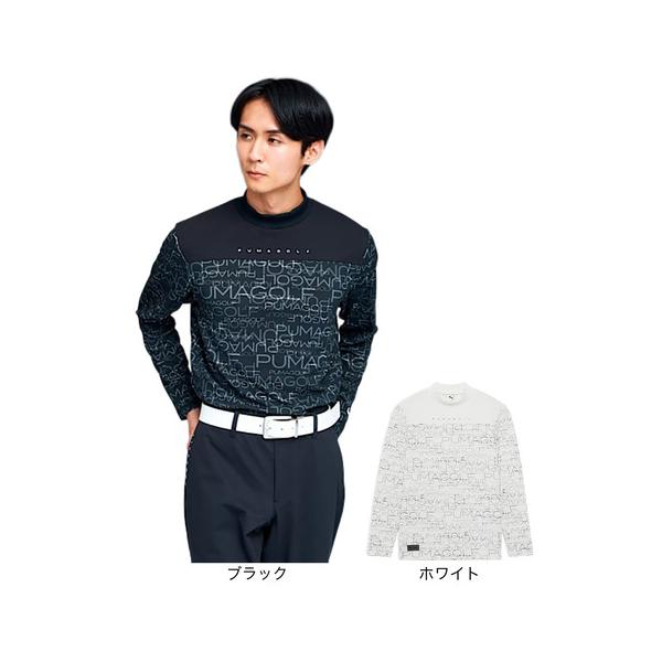 PUMA（プーマ） （メンズ）ゴルフウェア PB 総柄 長袖 モックネック