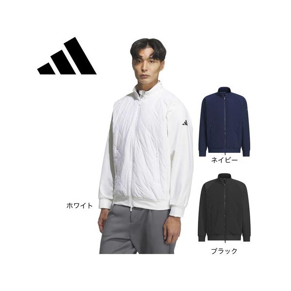 ADIDAS GOLF アディダス ゴルフ 裏起毛 中綿 ジャケット L adidas（アディダス） （メンズ）ゴルフウェア C．R 保温キルトコンビ