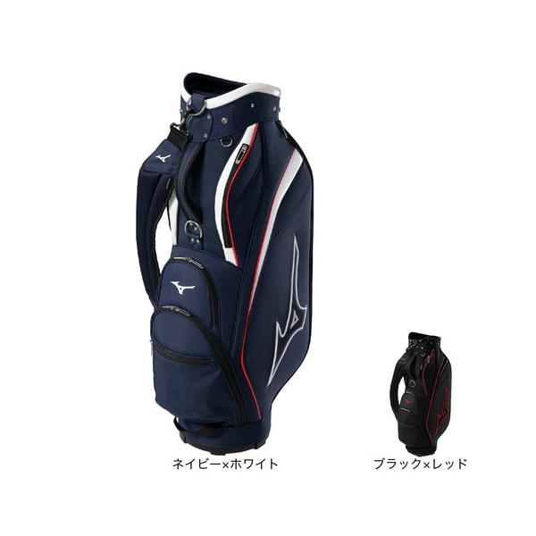 MIZUNOゴルフ キャディーバッグ ツアーシリーズ メンズ ホワイト×ネイビー MIZUNOゴルフ キャディーバッグ ツアーシリーズ メンズ ホワイト