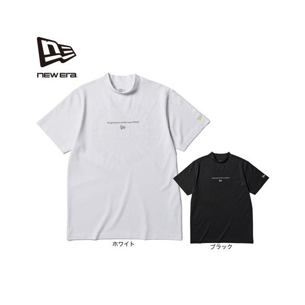ニューエラ（NEW ERA）（メンズ、レディース）ゴルフウェア 半袖 ミッドネック Tシャツ Circle OOTTF 14859917 14859919