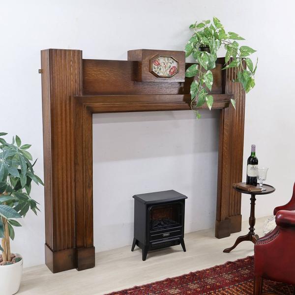 ファイヤーサラウンド（マントルピース）は暖炉を囲む装飾枠のことです。最初は簡素なものだったようですが、後期ヴィクトリア時代には大型の飾りがつけられ、部屋の格式を示す室内装飾の重要なポイントになったのだそう。今回入荷したファイヤーサラウンドも...