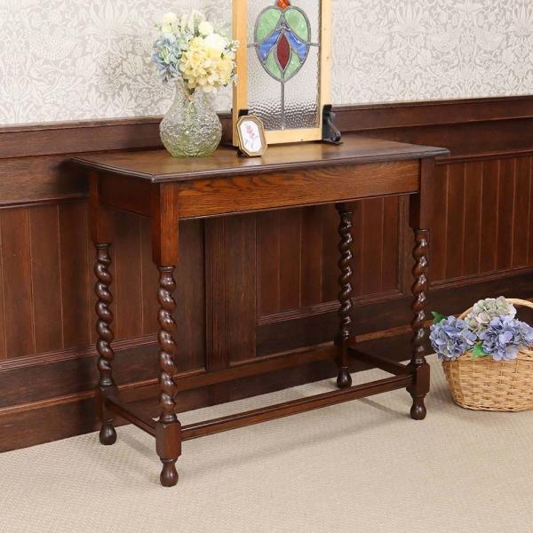 サイドテーブル 英国 アンティーク オーク材 1930年代 イギリス VC112