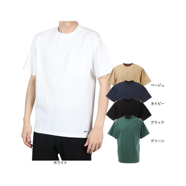 2021年春夏モデル 2021ssmodel SLYDE スーパースポーツゼビオ ゼビオ Super Sports XEBIO アクションウエア Tシャツ Men's Mens メンズ めんず 男性 白 ホワイト スケートボード スケボー ...