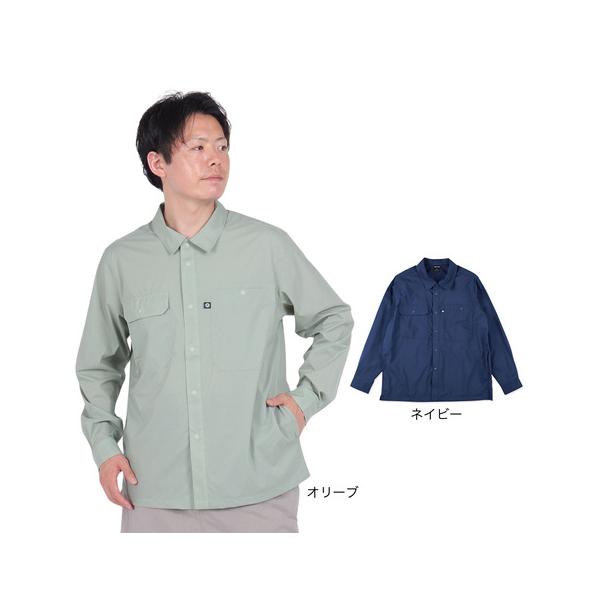 stone  24FW リップストップオーバーシャツ Marmot（マーモット） （メンズ）長袖シャツ ライトリップストップ