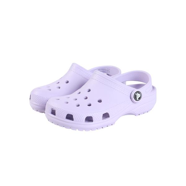 クロックス（crocs）（キッズ）ジュニア サンダル クラシック クロッグ Lavender パープル 206991-530 シャワ-サンダル フィット感 お手入れ簡単