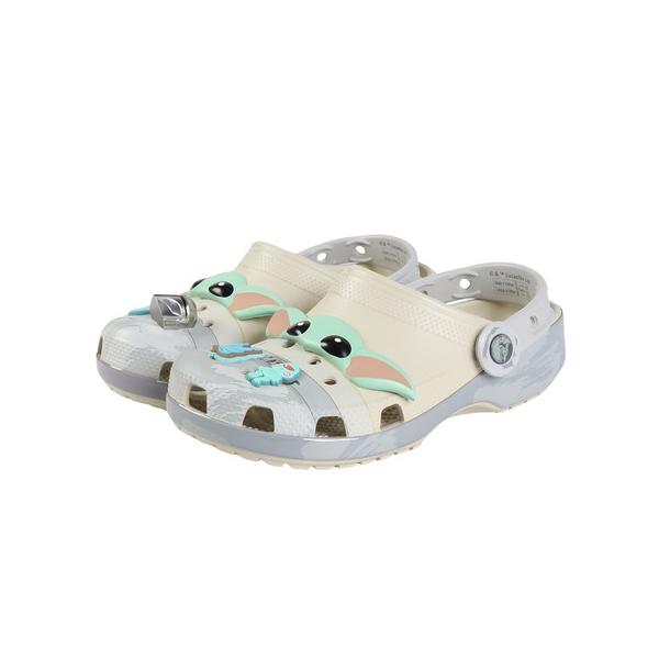 crocs ベージュ クロッグサンダル*2 crocs クロックス クラッシュ スライド CRUSH SLIDE BONE 208731