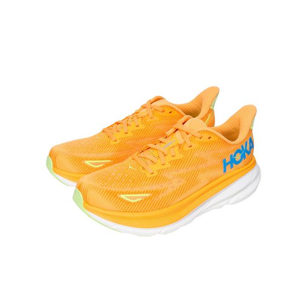 ホカ（HOKA）（メンズ）ランニングシューズ クリフトン9 ワイド オレンジ 1132210-SLRL スニーカー ジョグ クッション性 ウォーキング