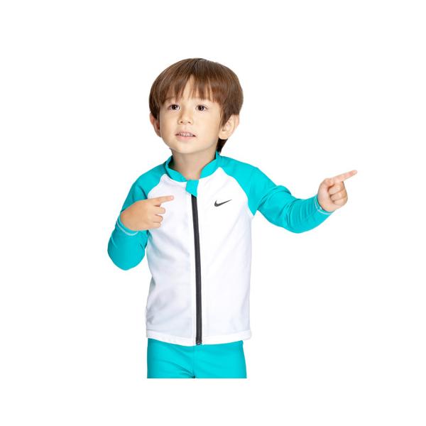 ナイキ（NIKE）（キッズ）トドラー ボーイズ ジップ付きラッシュガード SS25 1991115-023