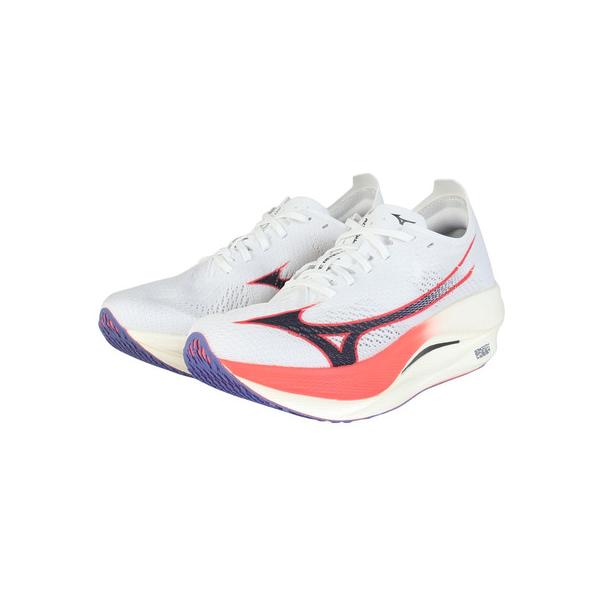 ミズノ（MIZUNO）（メンズ）ランニングシューズ トレーニングシューズ 部活 ウエーブリベリオンプロ LOW ホワイト ネイビー U1GD254011 スニーカー