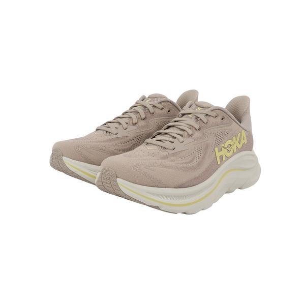 ホカ（HOKA）（メンズ）ランニングシューズ ジョギングシューズ クリフトン 10 ワイド ベージュ 1162032-RNN スニーカー