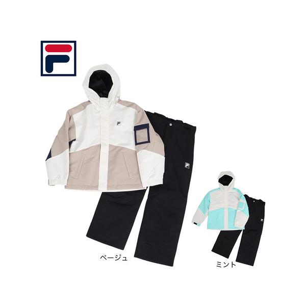 フィラ(FILA)ジュニア 2段切替スノーウェア 上下セット 145722-BN(Jr) FILA（フィラ） （キッズ）ジュニア 2段切替スノーウェア 上下セット