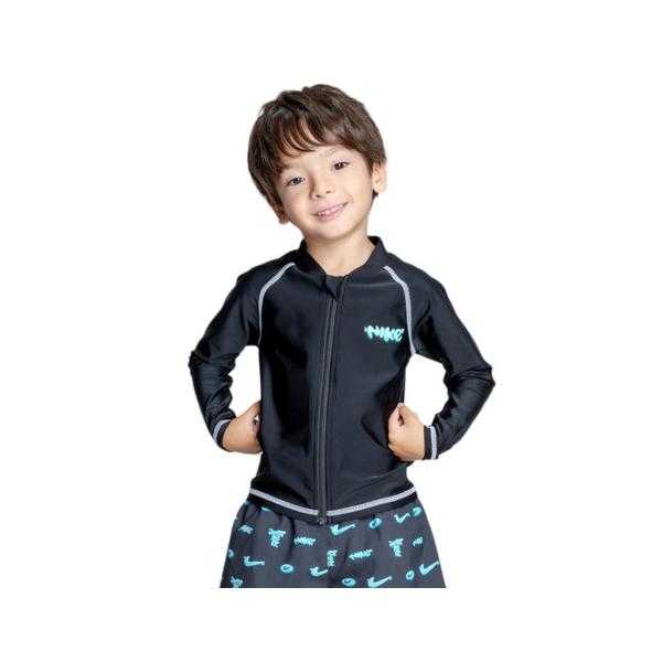 ナイキ（NIKE）（キッズ）ラッシュガード 長袖 SS26 トドラー ボーイズ ジップ付きラッシュガード 1991131-0009