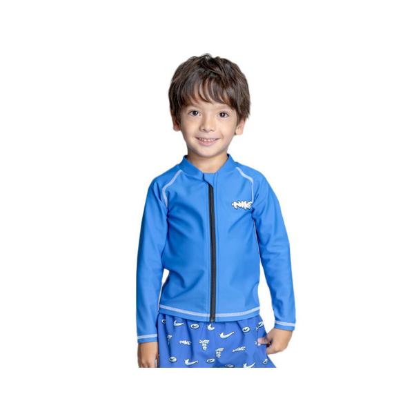 ナイキ（NIKE）（キッズ）ラッシュガード 長袖 SS26 トドラー ボーイズ ジップ付きラッシュガード 1991131-0010