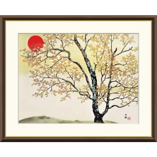 絵画 アート フレーム 横山大観 春の朝 送料無料 J2-009 F8 名画 複製