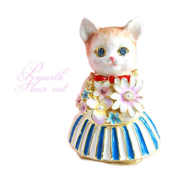 ピィアース フルールキャット ジュエリーボックス EX595-1 猫 ネコ