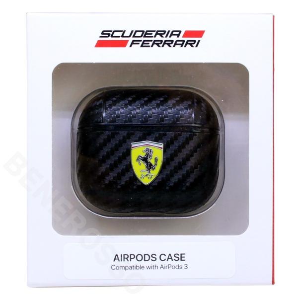 �t�F���[�� AirPods 3 �P�[�X �J�[�{���� �u���b�N FESA3CABK