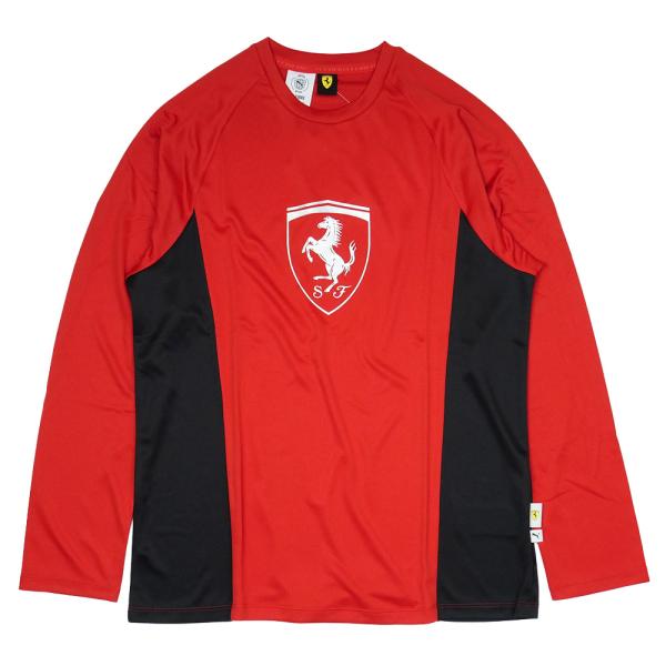 PUMA スクーデリア フェラーリ ライフスタイル ロングスリーブ Tシャツ 2025 レッド 632996-02